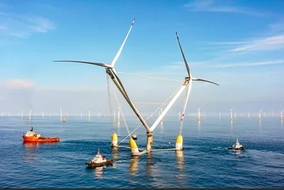 Mingyang's twin-headed turbine powers up at Qingzhou offshore wind farm