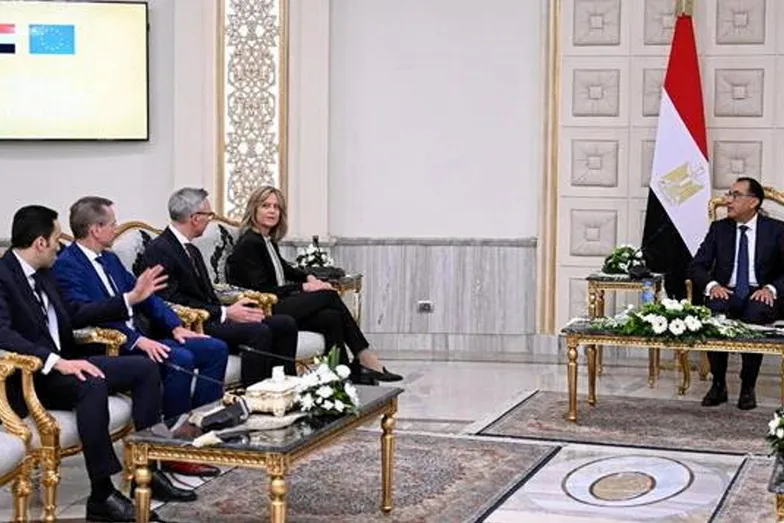 Cuộc gặp giữa Yara, Scatec và thủ tướng Ai Cập Mostafa Madbouly.