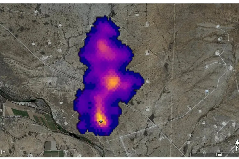 Khí thải mêtan được thiết bị EMIT của NASA phát hiện từ không gian trên Trạm vũ trụ quốc tế.