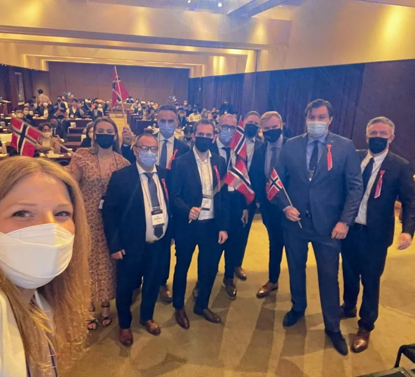 Slik feiret den norske sjømatbransjen 17. mai fra Seoul