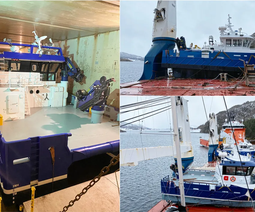 Deler bilder fra innsiden av «Eemslift Hendrika»