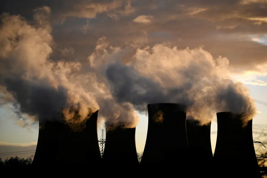 The Drax power station in northern England, which burns biomass and coal but is due to become carbon-negative through BECCS by 2030.