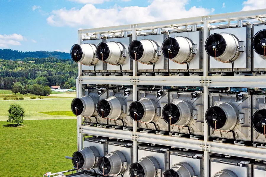 Climeworks' direct air capture pilot project in Switzerland.