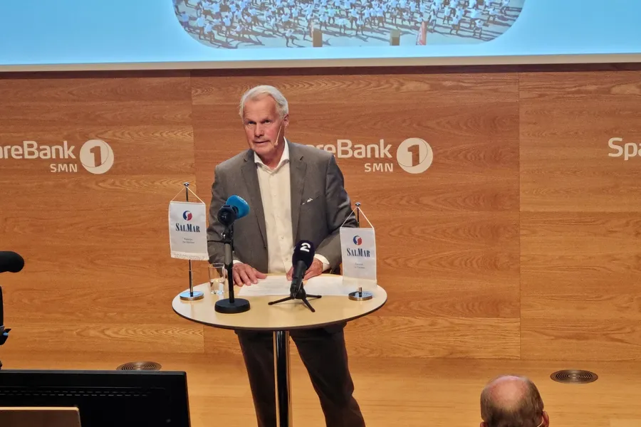 . Gustav Wizøe under kvartalspresentasjon i Trondheim 26.08.21.