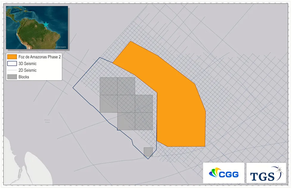 New programme: CGG's phase two Foz do Amazonas basin 3D seismic survey
