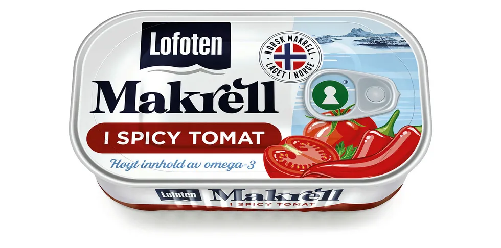 TRE VARIANTER: Lofotenprodukt satser på makrell i tomat - og lanserer tre forskjellige smaker.