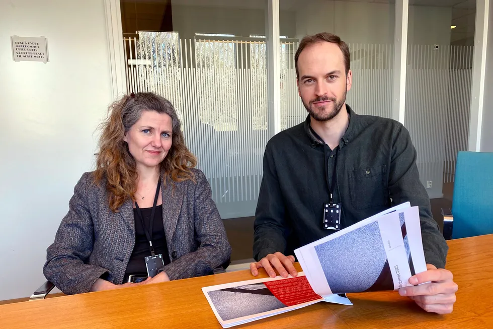 Energidirektør Inga Nordberg og fungerende seksjonsleder Magnus Buvik har lagt frem rapporten «Tilstanden i kraftsystemet».