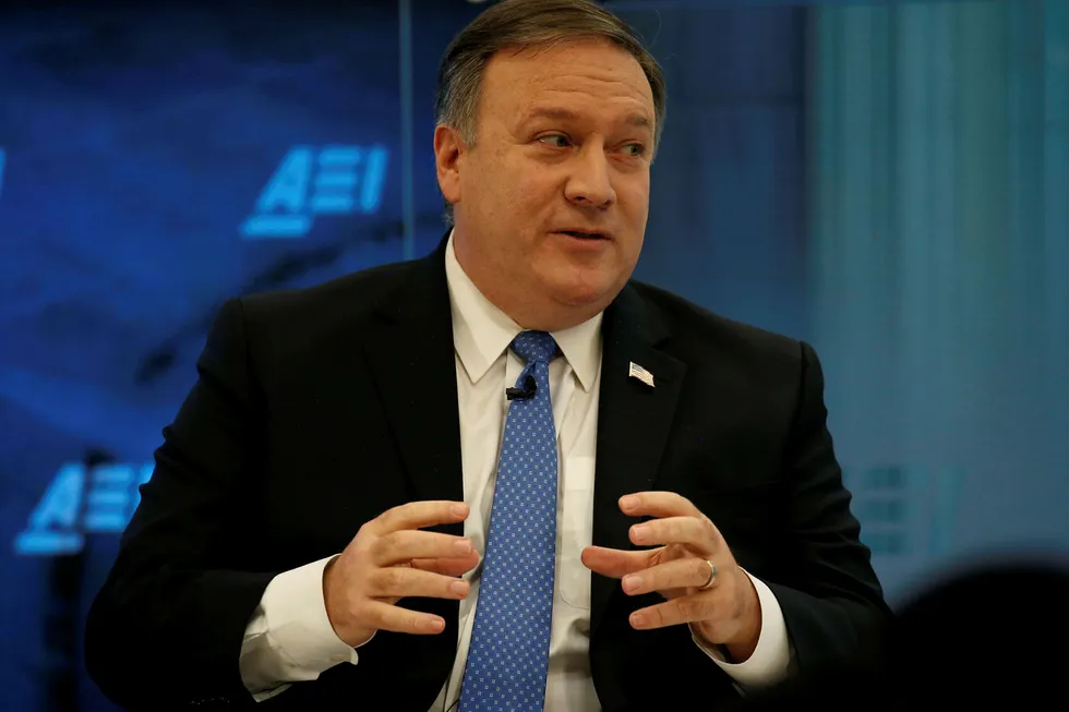 CIA-sjef Mike Pompeo sier det ikke har vært noen merkbar nedgang i russiske påvirkningsforsøk i Europa og USA. Foto: Leah Millis/Reuters/NTB Scanpix