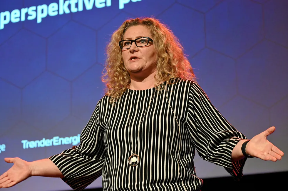 Vibeke Stjern er ordfører i Åfjord kommune i Trøndelag. Satsing på fornybar energi gir investeringer i kommunen.