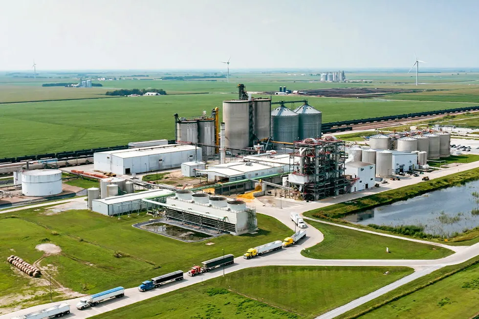 Poet's bioprocessing facility in Fairmont, Nebraska.