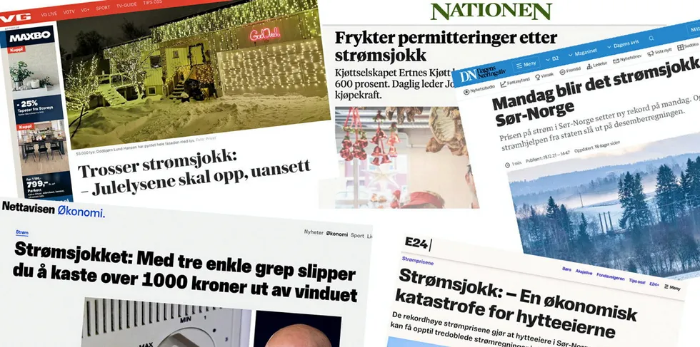 I 2021 var det rekordmange medieomtaler av strømprisene.