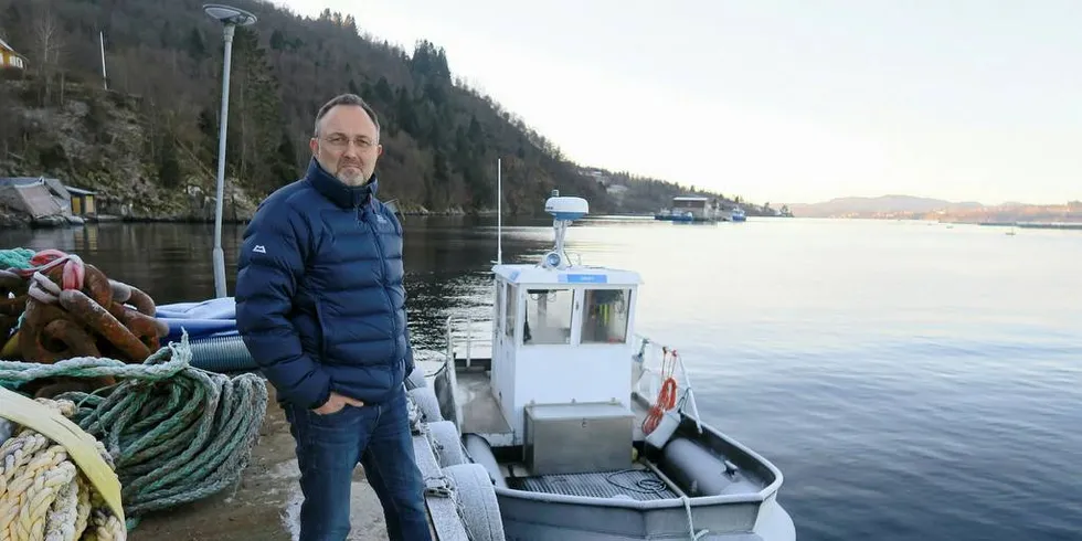 HISTORISK PLAN: Jarle Skeidsvoll, ordfører Osterøy kommune, stiller krav til all ny oppdrettsvirksomhet i kommunen.Foto: Kjersti Sandvik
