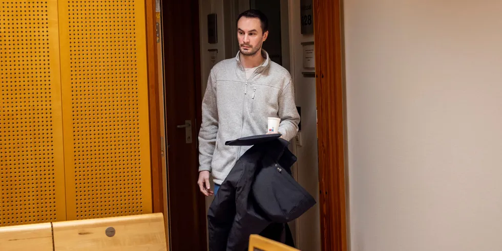 NordlysEnergi-sjef Stefan Manov i retten for konkursbegjæring 19. januar.