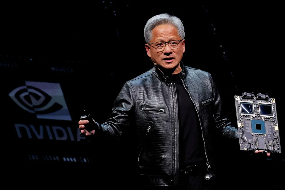 Hva vil Nvidia-sjef Jensen Huang si om den nye Blackwell-chipen? Svaret får vi sent onsdag kveld.