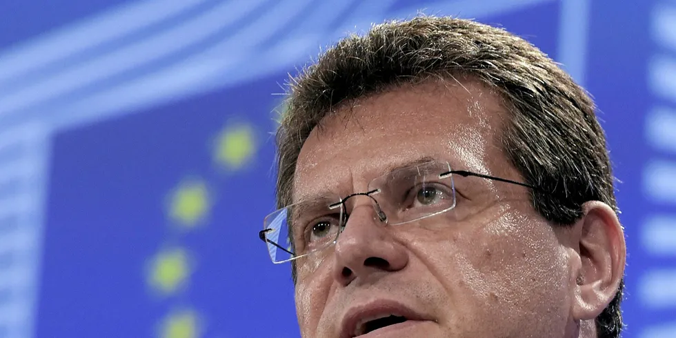 European Commission vice-president for energy union, Maros Sefcovic.