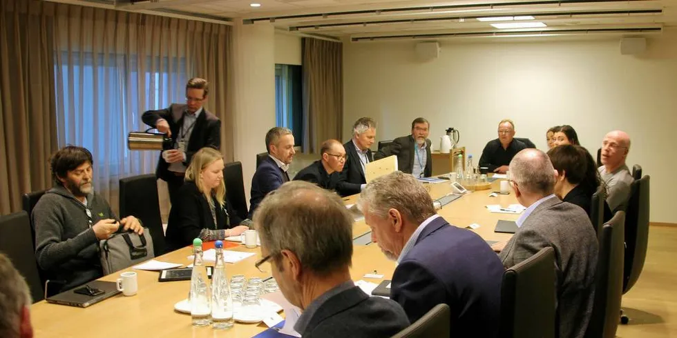 Det første møtet i departementet om framtidas kvotestruktur ble holdt bak lukkede dører. Foto: Anders Furuset/IntraFish