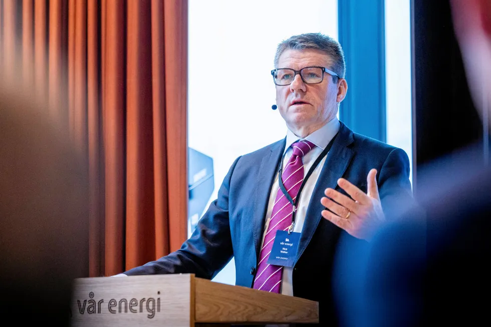 Promising: Vaar chief executive Nick Walker at the company’s recent Capital Markets Day event.