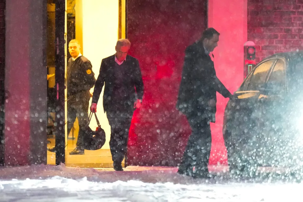 Statsminister Jonas Gahr Støre (Ap) etter regjeringskonferansen torsdag kveld.