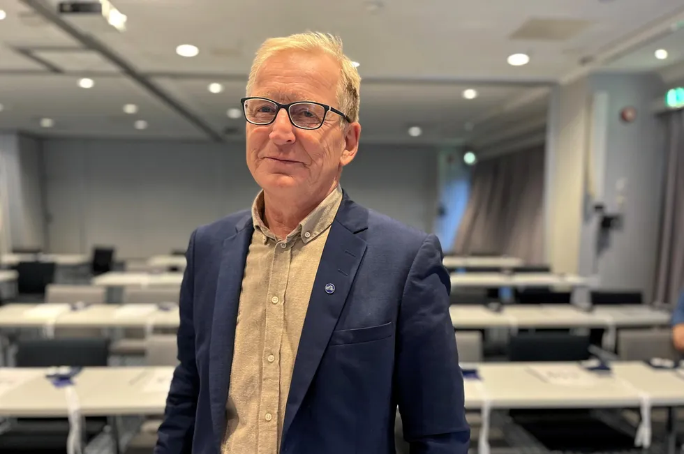 Kåre Heggebø, leder i Norges Fiskarlag på Nord Fiskarlags årsmøte 2024.