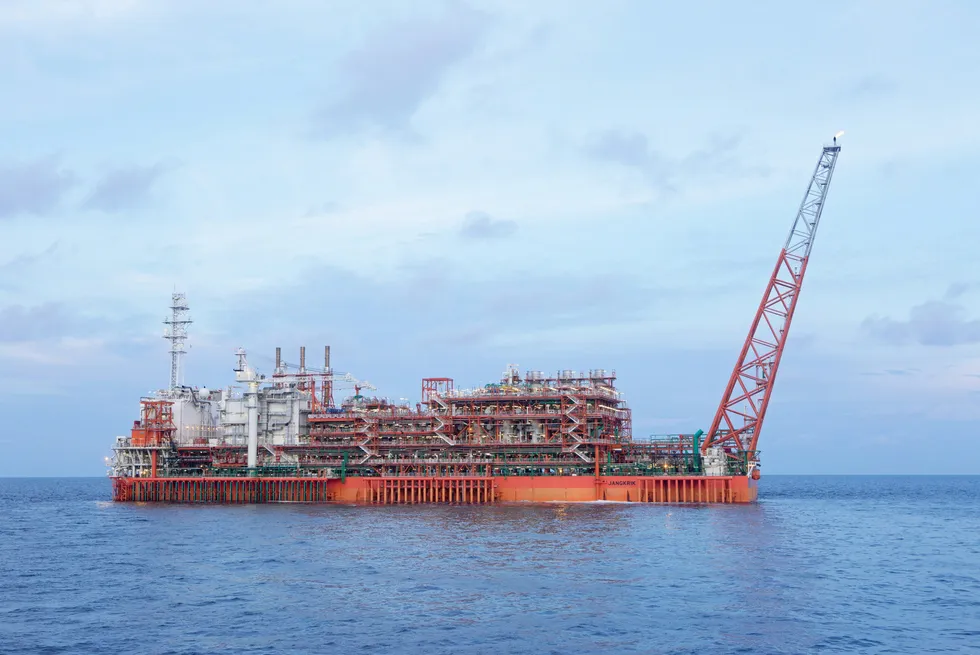 Eni's Jangkrik floating production unit offshore Indonesia.