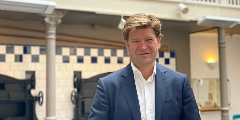 Johan Fredrik Dahle, administrerende direktør i Harbor presenterte onsdag teknologi, nytt selskapsnavn og nytt lederteam.