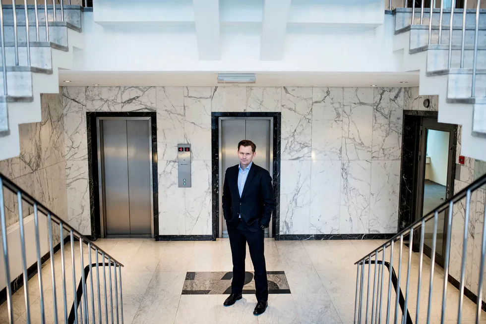 Haakon H. Jensen, administrerende direktør i Investinor, er strålende fornøyd med salget av aksjene i Alpinico. Foto: Skjalg Bøhmer Vold