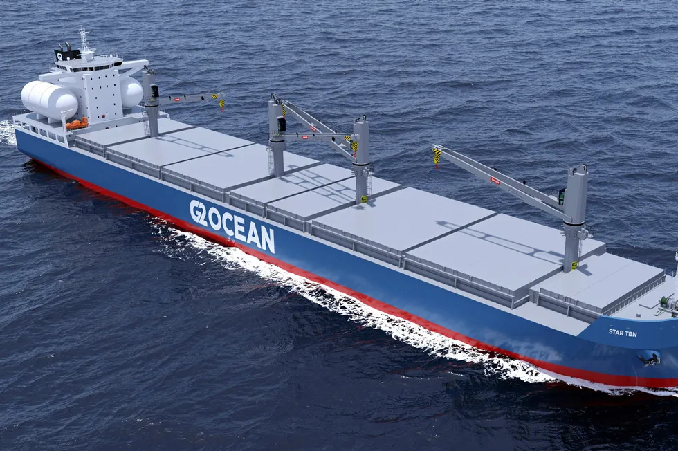 Slik ser tegningen av de nye G2 Ocean-skipene ut.