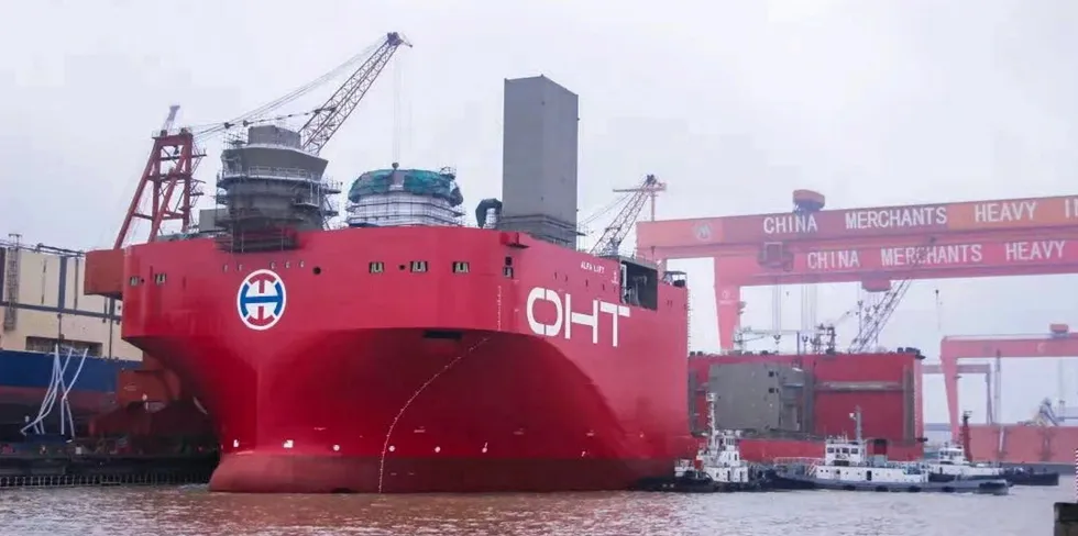 CMHI launches its offshore wind vessel, ready for work on Dogger Bank.