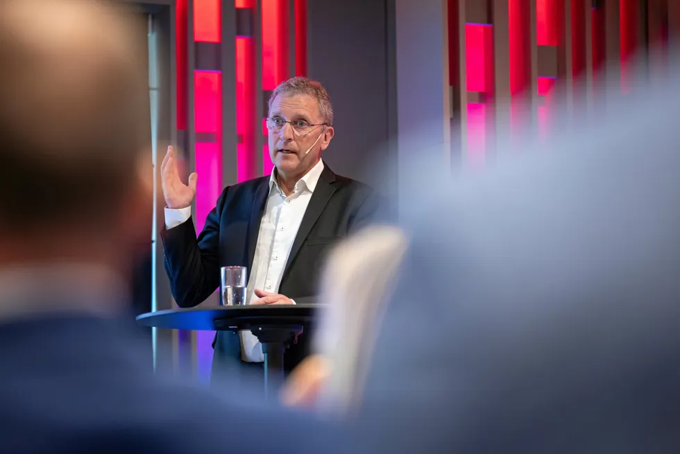 Andreas Kvame, administrerende direktør i Grieg Seafood, beskrev andre kvartal som ekstremt krevende da han presenterte resultatet på Vestland på børs i Bergen onsdag.