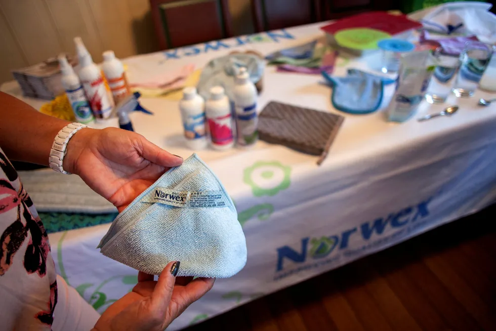 Norwex solgte i fjor mikrofiberprodukter og andre husholdningsartikler for 2,7 milliarder kroner, hovedsakelig gjennom såkalte «homepartyer». Foto: Javad Parsa