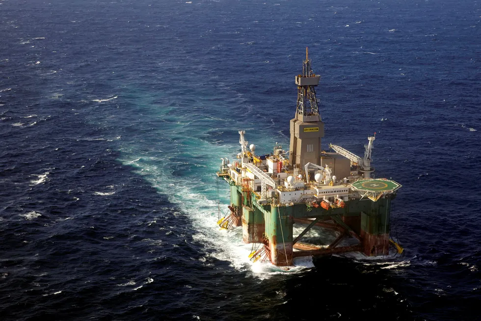 Drilling ahead: the semisub Leiv Eiriksson has spud the Sanidia probe for Spirit off Norway