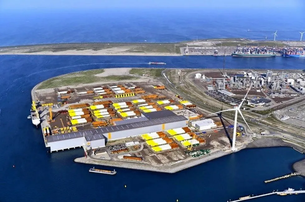The Maasvlakte 2 terminal in Rotterdam.