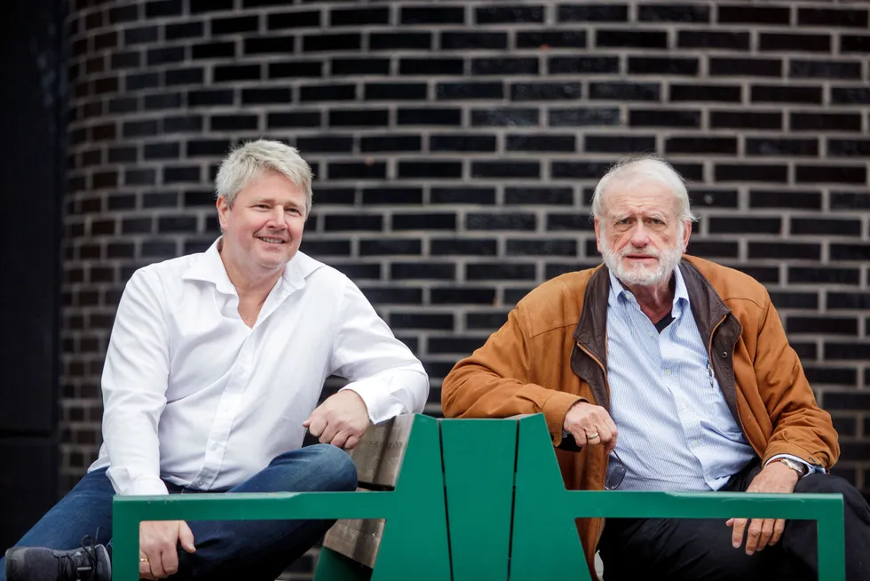 Richard Espeseth (til venstre) og Terje Mikalsen har vært forretningspartnere gjennom mange år og er begge store aksjonærer i Hydrogenpro. Nå står de på hver sin side av en styrekabal som skal gå opp.