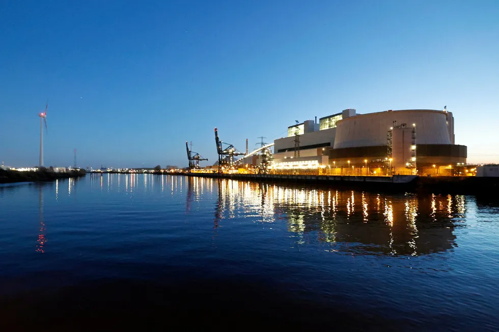 The coal-fired Moorburg power plant in Hamburg, which opened in 2015 and was closed in 2021.
