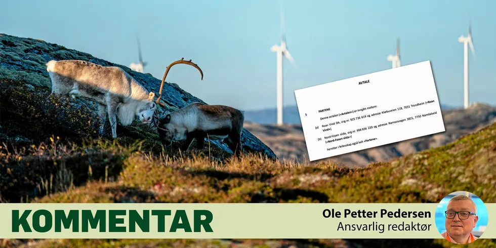 Striden mellom kraftutbyggere og reindriften på Fosen er endelig løst. Det kostet under 0,8 øre/kWh. Men skaden prosessen har forårsaket kan være mye større enn som så, skriver artikkelforfatteren.