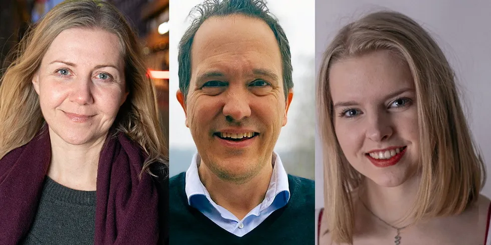 Jannicke Nilsen (t.v.), Magnus Lingjærde og Bjørg Davidsen er alle på vei inn i Europowers redaksjon de neste ukene.