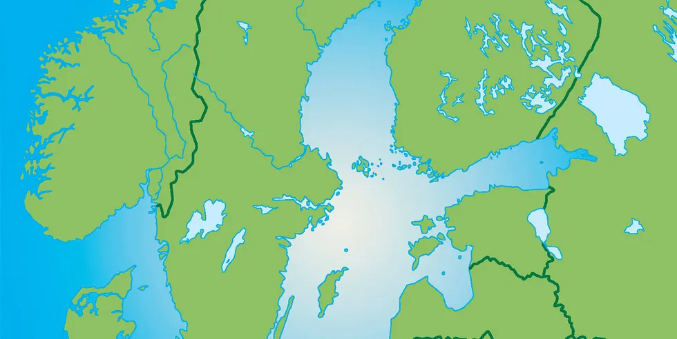 Northern part of the Baltic Sea including Estonian Island of Saaremaa