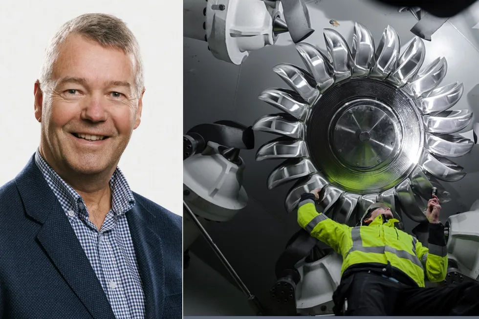 Konsernsjef Olav Osvoll i Tussa (til venstre) kan registrere at eierne får det høyeste utbyttet noen gang. Bilde fra Osdalen kraftverk til høyre.