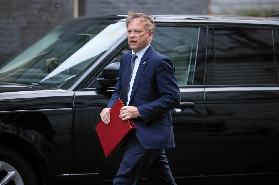 UK energy secretary Grant Shapps
