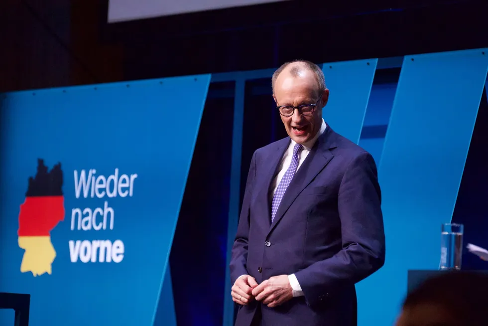 CDU leader Friedrich Merz, who will become the next German chancellor.