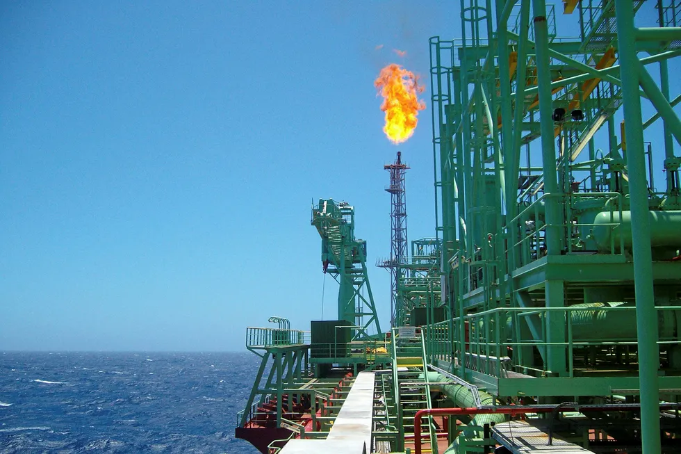 Firing up: a floater at a pre-salt field off Brazil