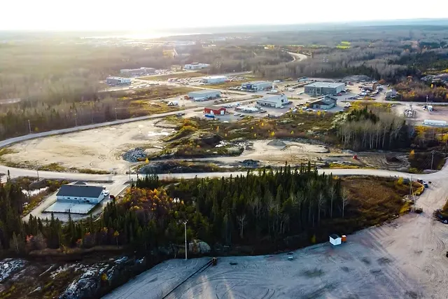 An aerial view of the Jean-Noël-Tessier industrial park