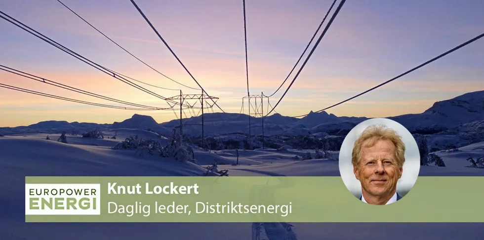 Daglig leder Knut Lockert i Distriktsenergi er bekymret. – De prisene vi opplever nå sør for Dovre - det er ikke greit. Det er ikke bærekraftig over tid, og det er ikke greit at landet i praksis er delt i to, skriver han i denne kommentaren.