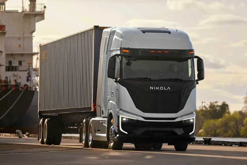 Nikola's Tre fuel-cell truck.