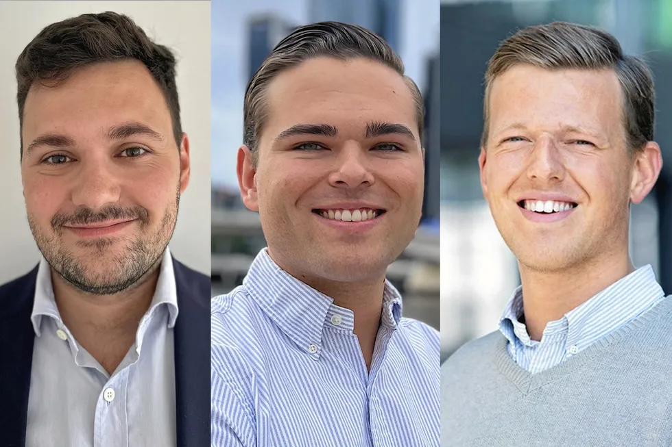 Fra venstre: Erwin Hammer, Andreas Bakken og Ole-Martin Røsnes i Å Entelios.
