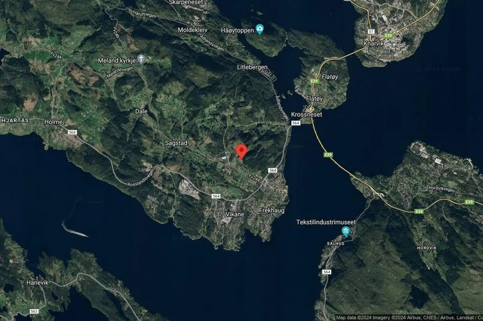 Området rundt Torvvegen 35A, Alver, Vestland