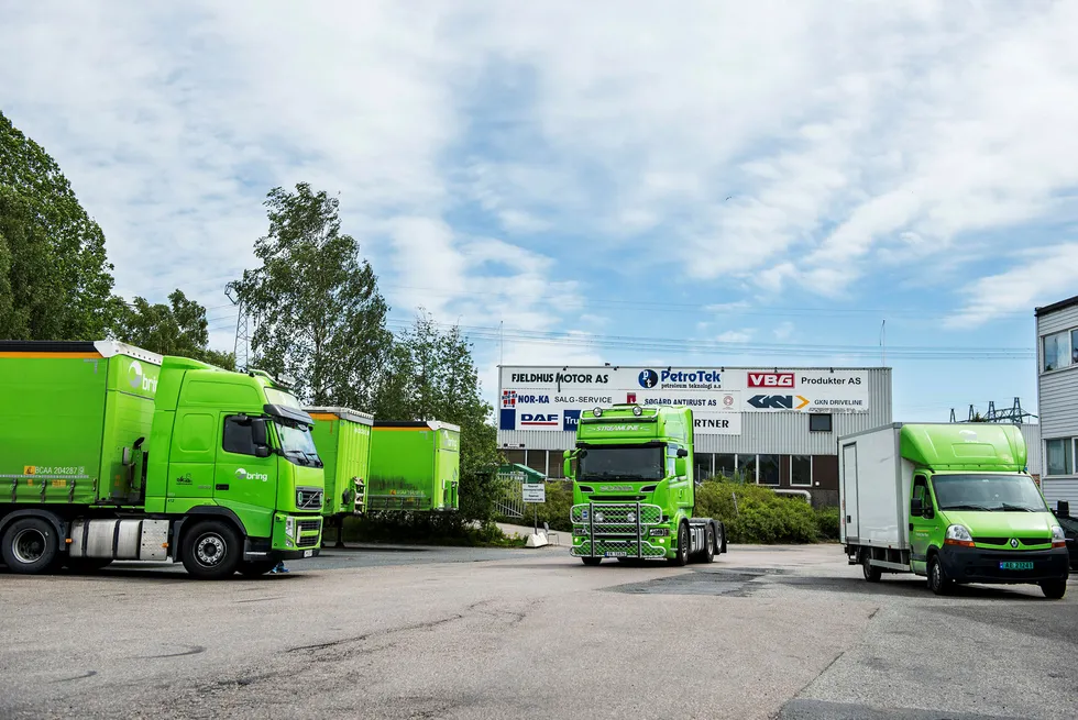 Bring-terminalen på Karihaugen utenfor Oslo.