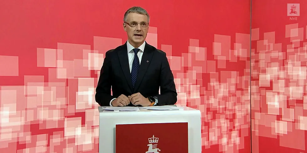 NVE-sjef Kjetil Lund sier at det blir minimalt vindkraftutbygging i Norge i perioden fra 2022 til 2030. – Det vet vi med veldig stor grad av sikkerhet, sier han.