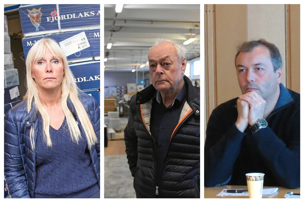 Christin, Anders og Amund Pedersen i Fjordlaks hadde i fjor en formue på om lga 1,1 milliarder kroner. Det er mer eller mindre identisk med 2022.