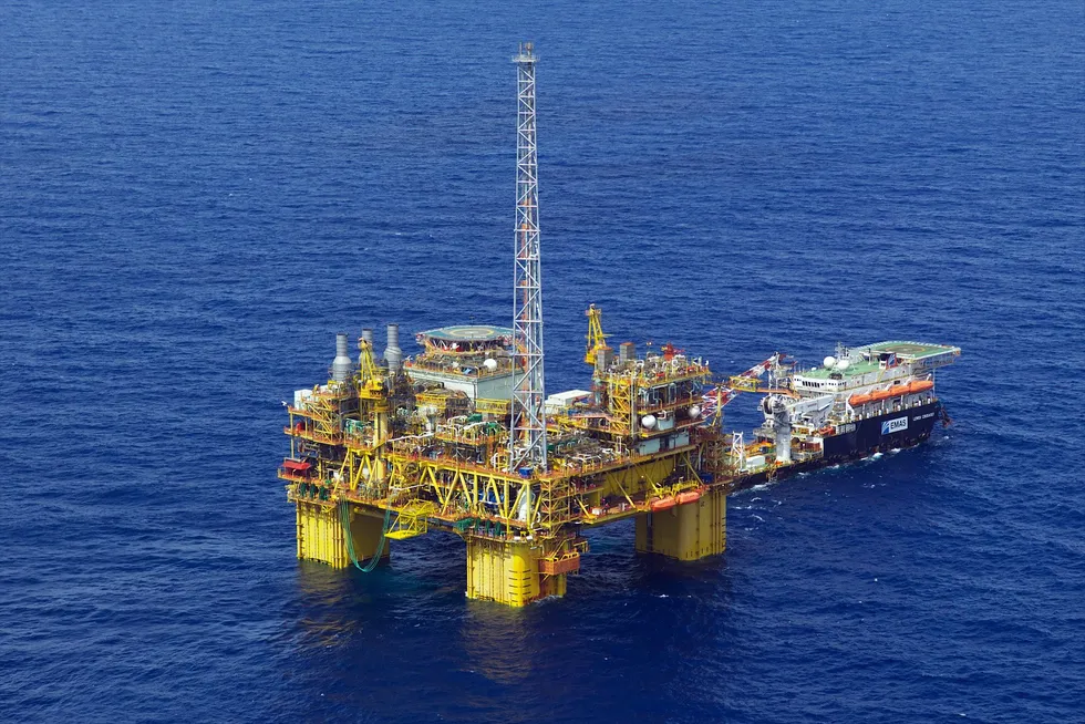 The Gumusut-Kakap platform offshore Sabah, Malaysia.